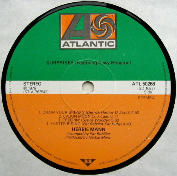 Herbie Mann Featuring Cissy Houston : Surprises (LP, Album)