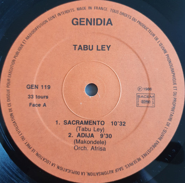 Tabu Ley* : Sacramento Avec Canta Nyboma (LP)