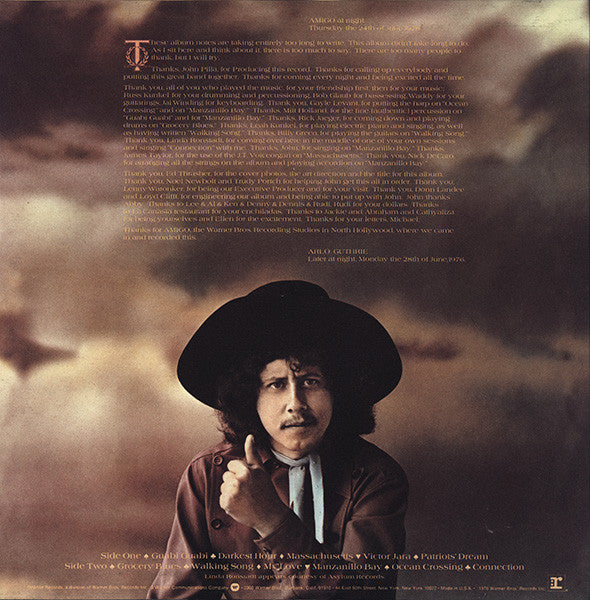 Arlo Guthrie : Amigo (LP, Album, Los)