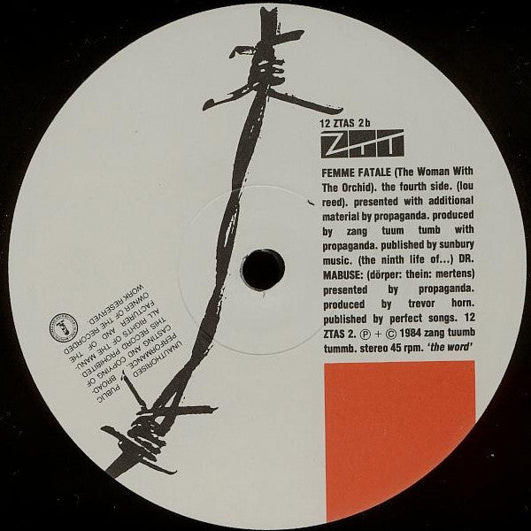Propaganda : Dr. Mabuse (13th Life Mix) (12", Who)