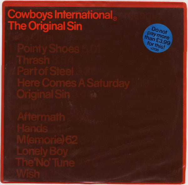 Cowboys International ®* : The Original Sin (LP, Album, Thi)