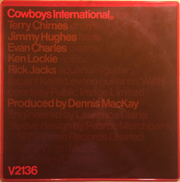 Cowboys International ®* : The Original Sin (LP, Album, Thi)