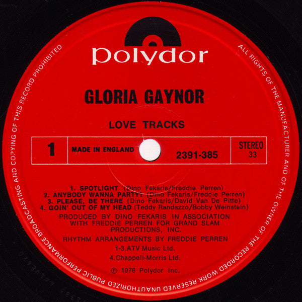 Gloria Gaynor : Love Tracks (LP, Album)