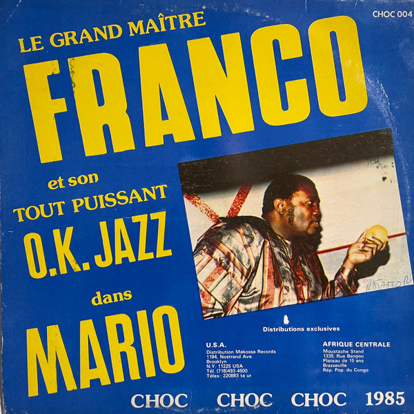 Franco Et Son Orchestre T.P.O.K. Jazz : Mario (LP,Album)