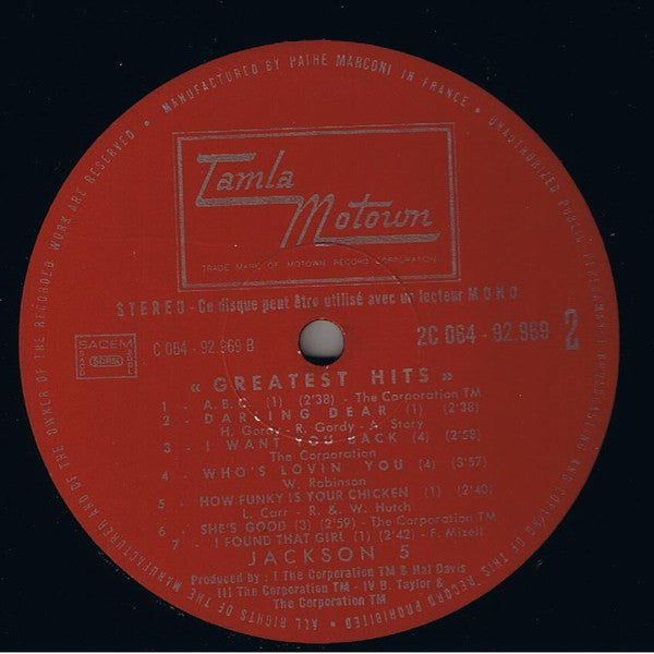 The Jackson 5 : Greatest Hits! (LP, Comp)