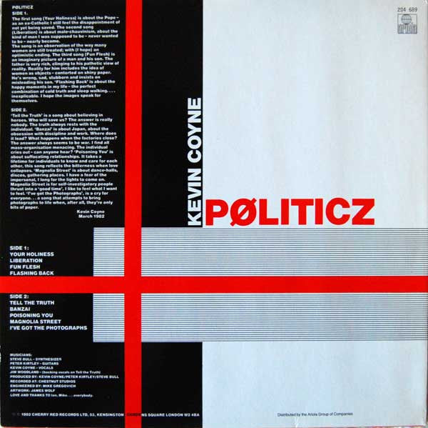 Kevin Coyne : Pøliticz (LP, Album)