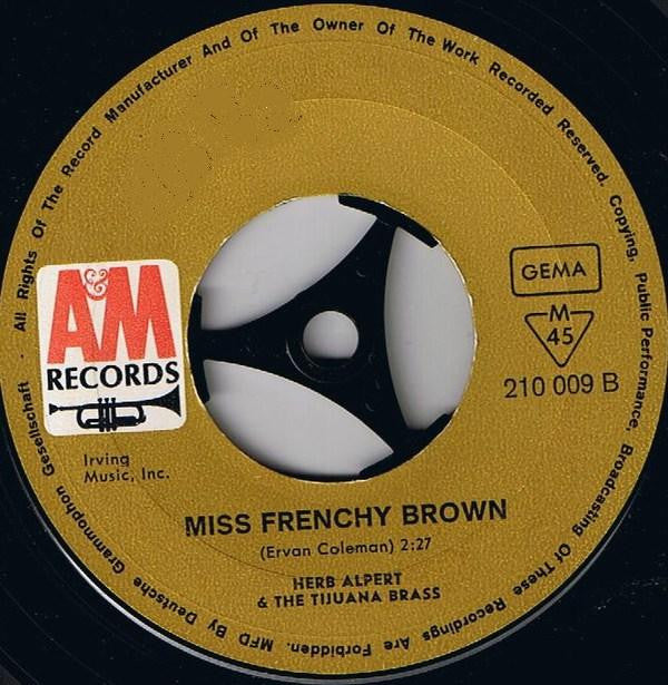 Herb Alpert & The Tijuana Brass : A Banda (7", Single, Mono)