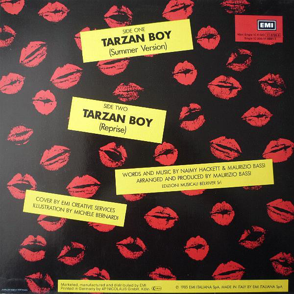 Baltimora : Tarzan Boy (Summer Version) (12", Maxi)