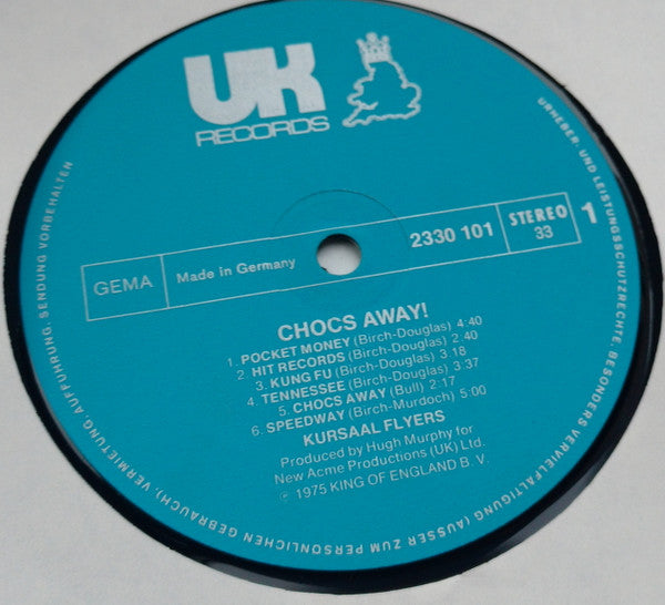 Kursaal Flyers : Chocs Away! (LP, Album)