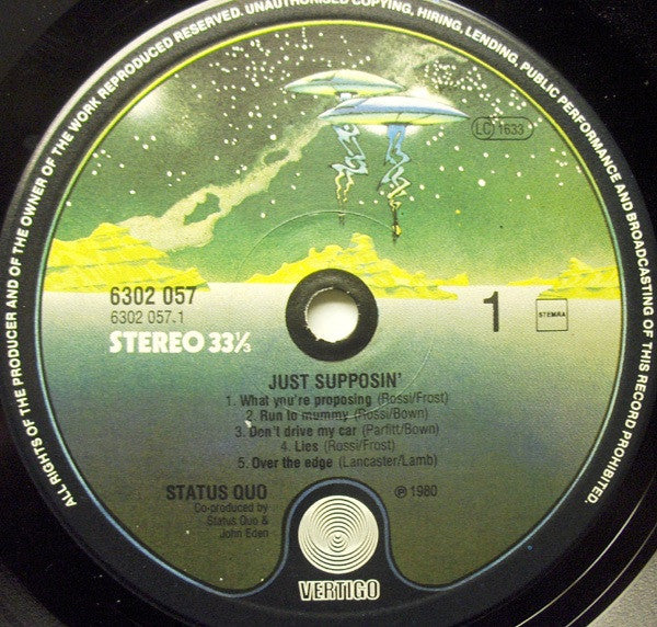 Status Quo : Just Supposin'... (LP, Album)