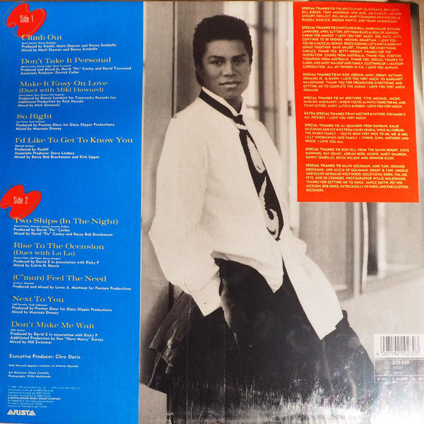 Jermaine Jackson : Don't Take It Personal (LP, Album)