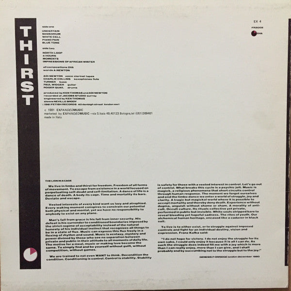 Clock DVA : Thirst (LP, Album)
