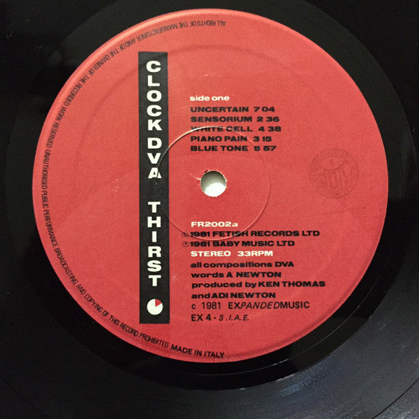 Clock DVA : Thirst (LP, Album)