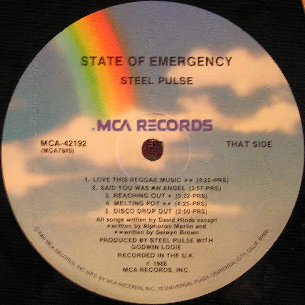 Steel Pulse : State Of Emergency (LP, Album)