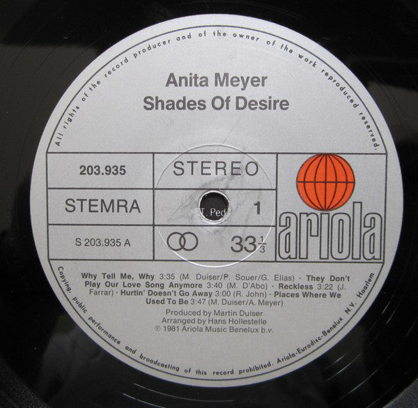 Anita Meyer : Shades Of Desire (LP,Album)