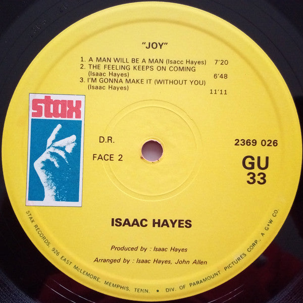 Isaac Hayes : Joy (LP, Album)