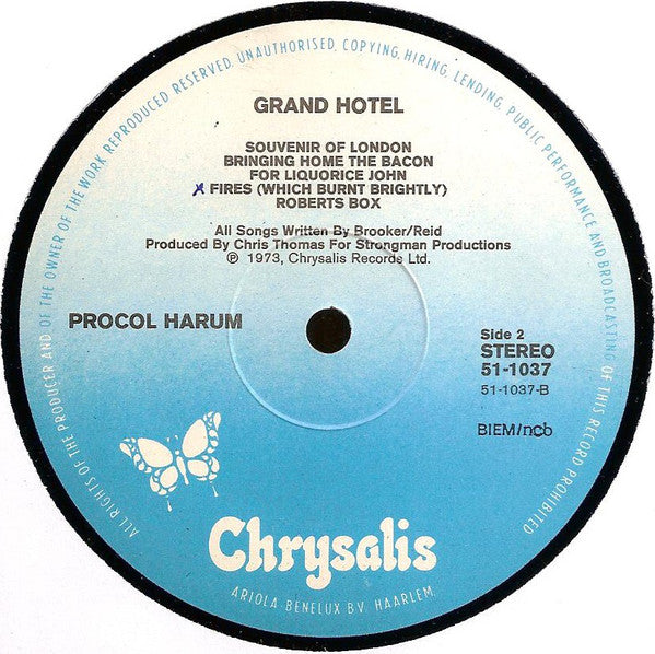 Procol Harum : Grand Hotel (LP, Album, RE)