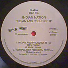 Indian Nation : Indian And Proud Of It (12", Promo)