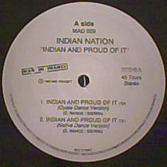 Indian Nation : Indian And Proud Of It (12", Promo)