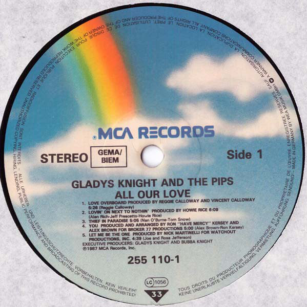 Gladys Knight And The Pips : All Our Love (LP, Album)