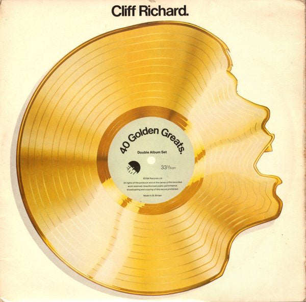 Cliff Richard : 40 Golden Greats (2xLP, Album, Comp, RM)