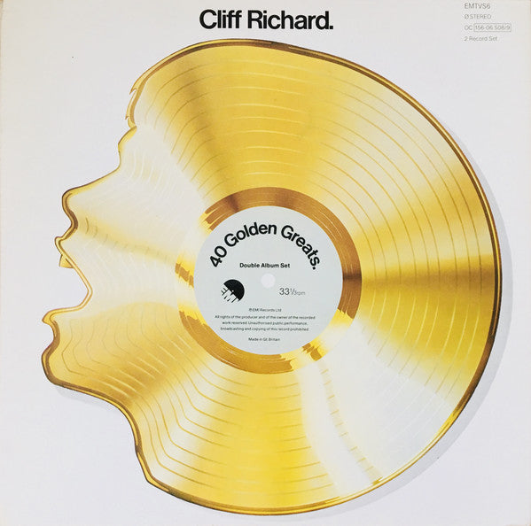 Cliff Richard : 40 Golden Greats (2xLP, Album, Comp, RM)