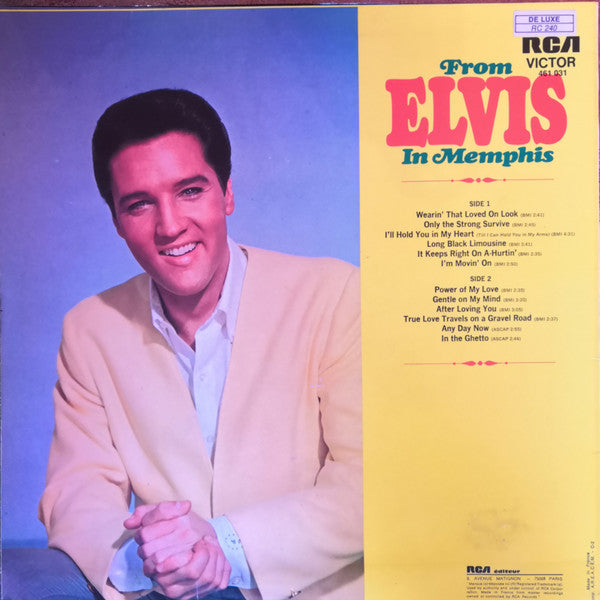 Elvis Presley : From Elvis In Memphis (LP, Album, RE)