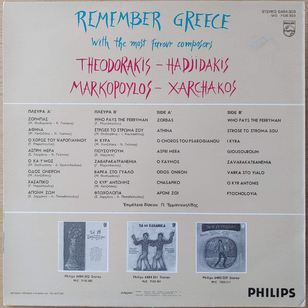 Various : Remember Greece (LP, Comp)