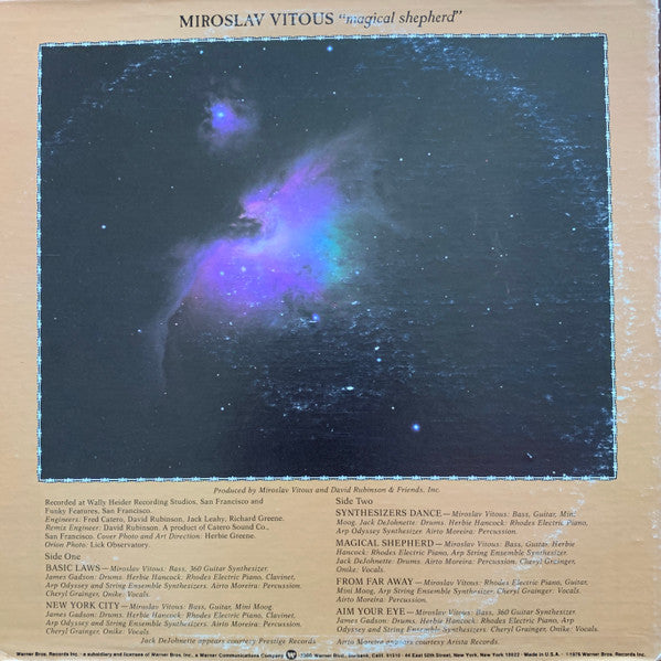 Miroslav Vitous : Magical Shepherd (LP, Album, San)