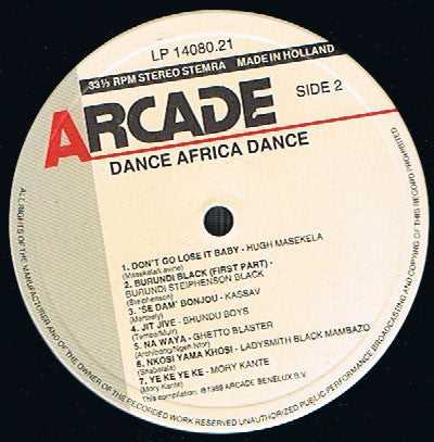 Various : Dance Africa Dance (LP, Comp)