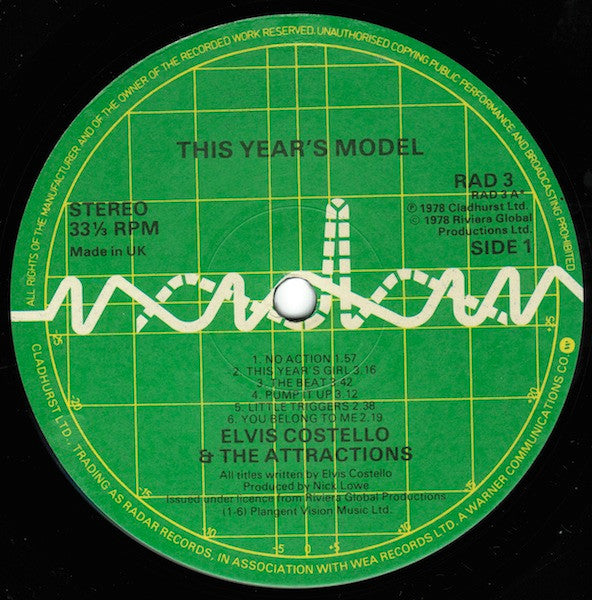 Elvis Costello & The Attractions - This Year's Model (LP, Album) - De Platen Aap – Vinylwinkel in Brielle & online webshop voor muziekliefhebbers