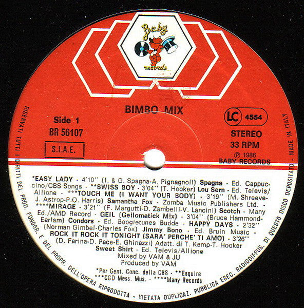 Various : Bimbo Mix (LP, Mixed)