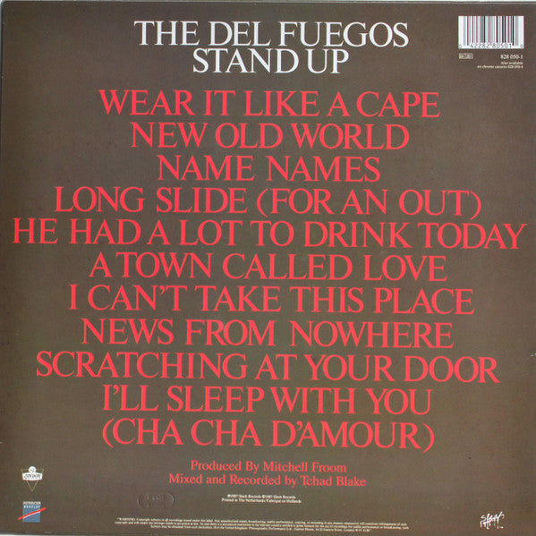 The Del Fuegos : Stand Up (LP, Album)
