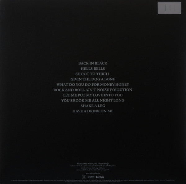 AC/DC : Back In Black (LP,Album,Reissue,Remastered,Stereo)
