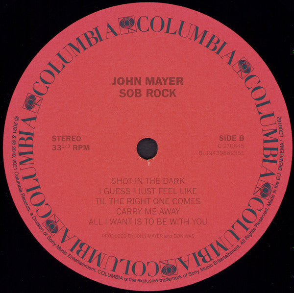 John Mayer : Sob Rock (LP, Album)