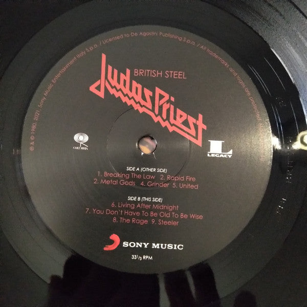 Judas Priest : British Steel (LP, Album, Club, RE, 180)