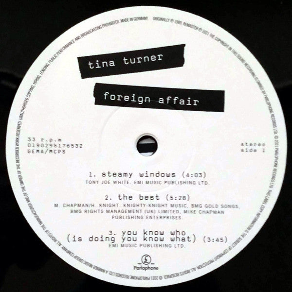 Tina Turner - Foreign Affair (2xLP, Album, RE, RM, Gat) - De Platen Aap – Vinylwinkel in Brielle & online webshop voor muziekliefhebbers