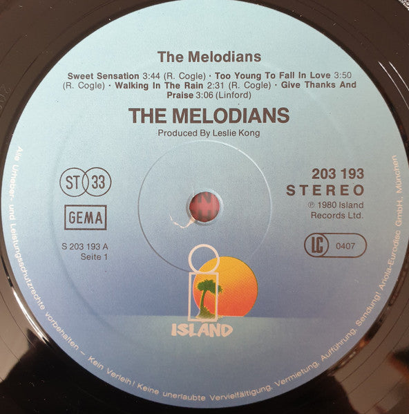 The Melodians : Sweet Sensation (LP, Comp)
