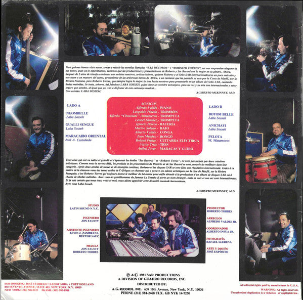 Laba Sosseh : Roberto Torres Presenta A... Laba Sosseh (LP, Album)