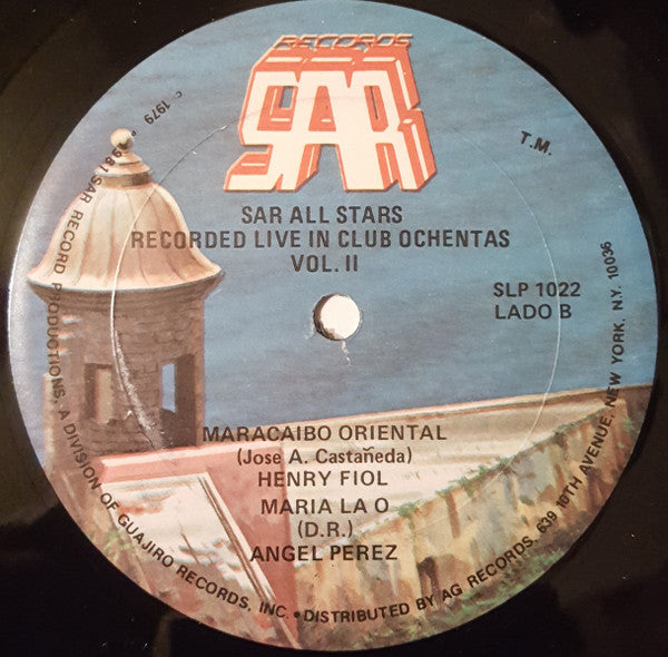 SAR All Stars : Recorded Live In Club Ochentas - Album 2 (LP, Album)