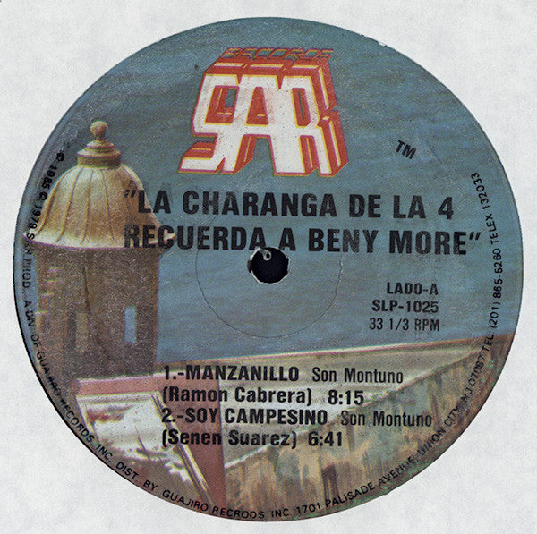 La Charanga De La 4* : La Charanga De La 4 Recuerda A Beny Moré (LP, Album, RP)