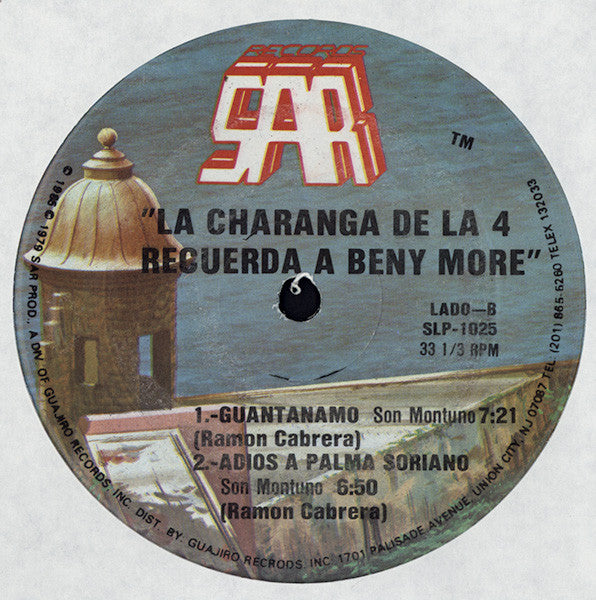 La Charanga De La 4* : La Charanga De La 4 Recuerda A Beny Moré (LP, Album, RP)