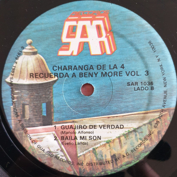 Charanga De La 4 : Recuerda A Beny Moré Vol. 3 (LP, Album)