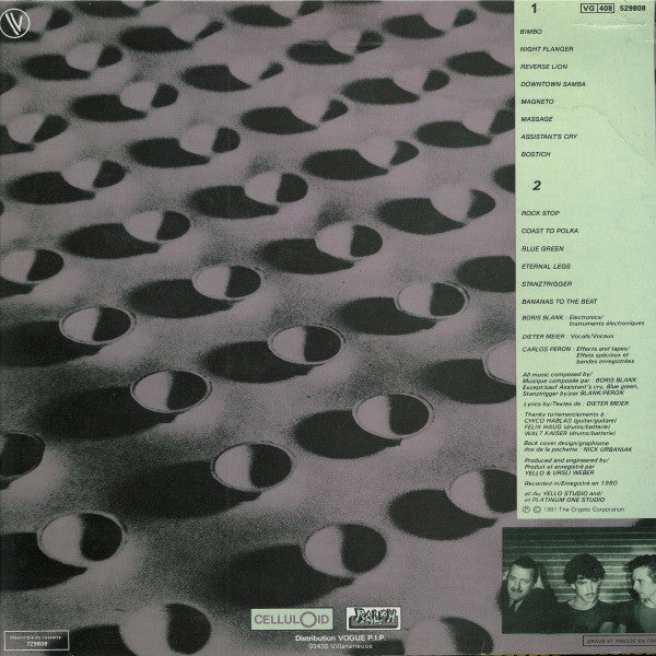 Yello : Solid Pleasure (LP, Album, Blu)