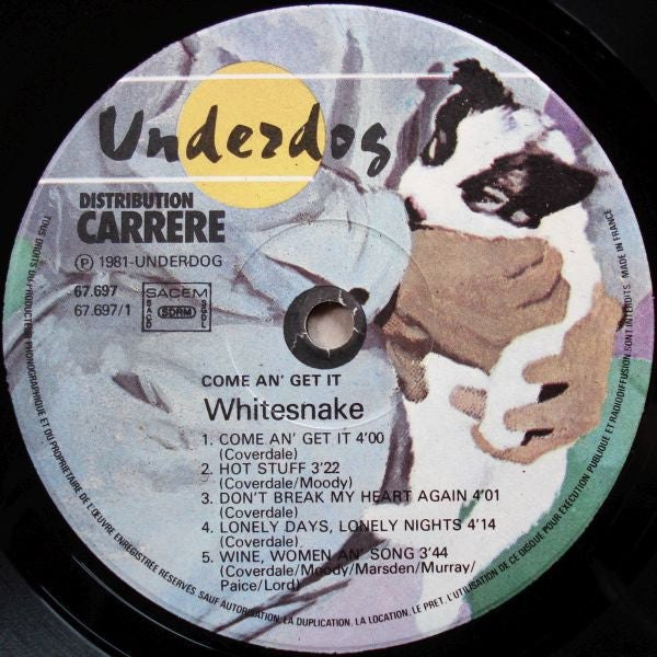 Whitesnake : Come An' Get It (LP, Album)