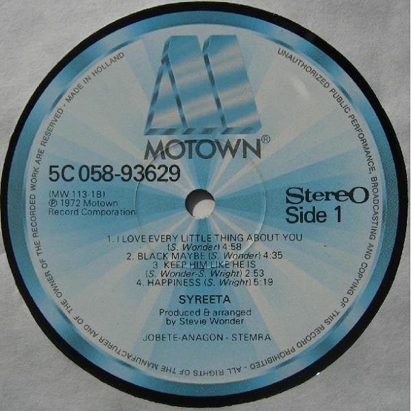 Syreeta : Syreeta (LP, Album, RE)