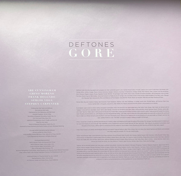 Deftones : Gore (2xLP, Album, Whi)