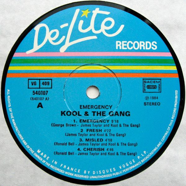 Kool & The Gang : Emergency (LP, Album, M.P)