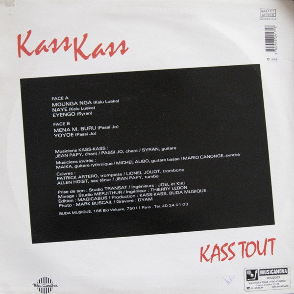Kass Kass : Kass Tout (LP,Album)