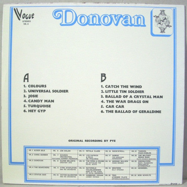 Donovan : Donovan (LP, Comp)